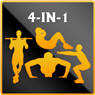 4-in-1 Fitness Pushups, Situps, Squats & Pullups Icon Image