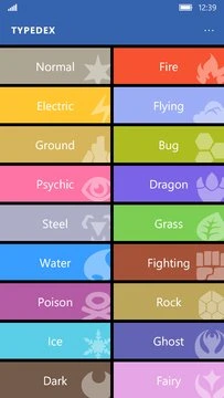 Pokémon Typedex Screenshot Image