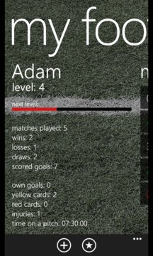 My Football Stats Screenshot Image
