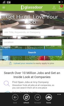 Glassdoor Job Search Mobile Screenshot Image