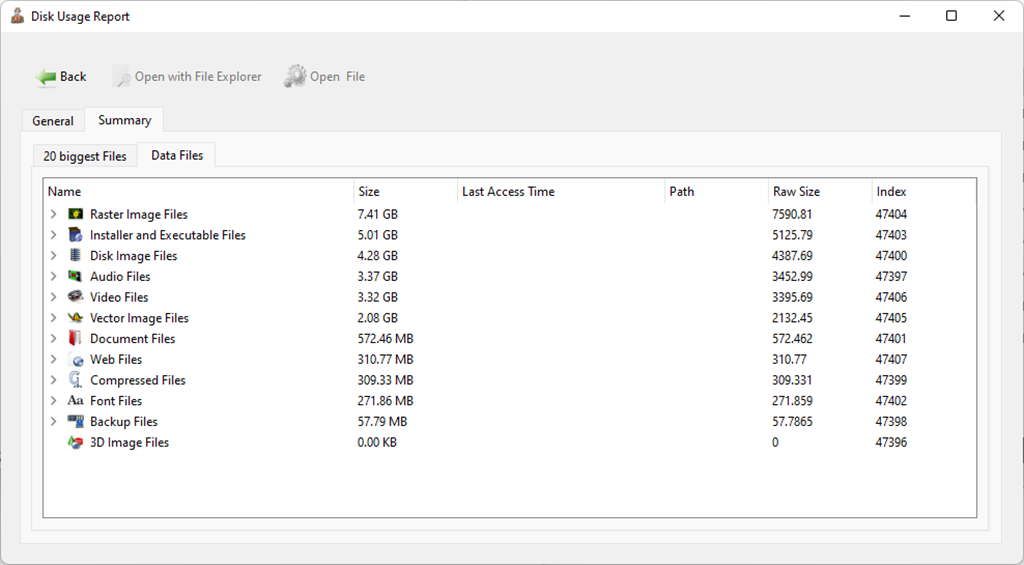 Disk Usage Report Screenshot Image #4