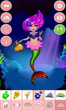 Mermaid Princess Dress up Game for Girls App Screenshot 1