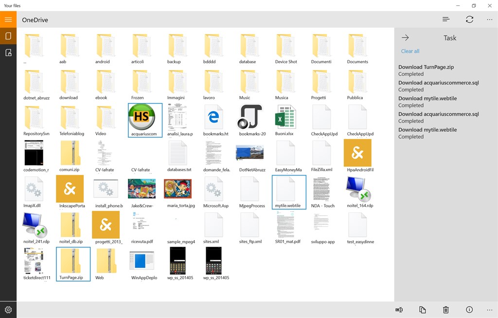 Your files Screenshot Image