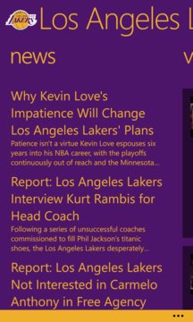NBA Los Angeles Lakers Screenshot Image