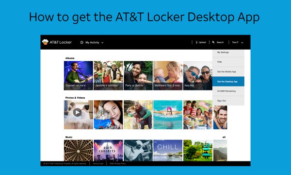 AT&T Locker Screenshot Image