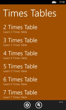 Times Tables Screenshot Image