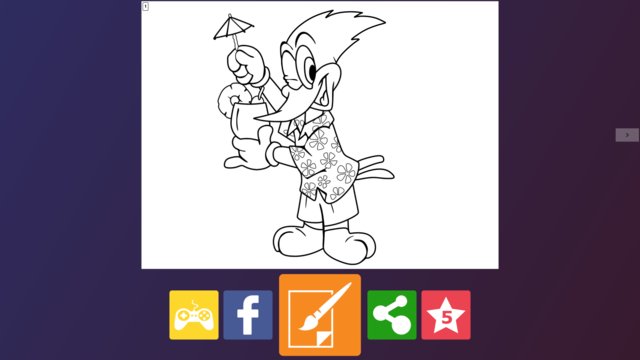 Woody Woodpecker Paint App Screenshot 1