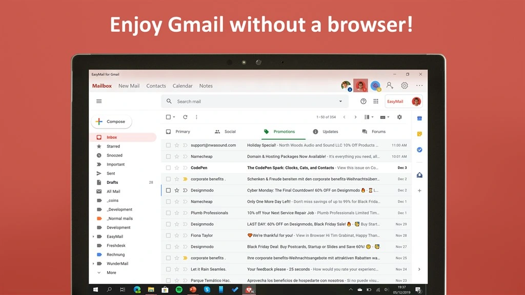 EasyMail for Gmail Screenshot Image