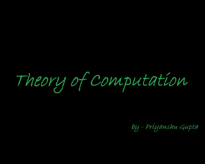 Theory of Computation Image