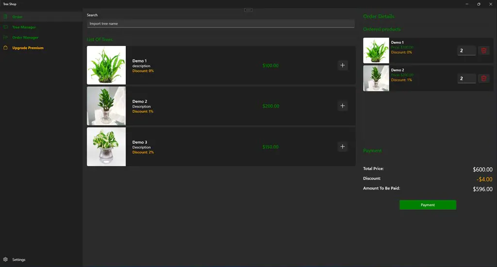 Tree Shop Screenshot Image