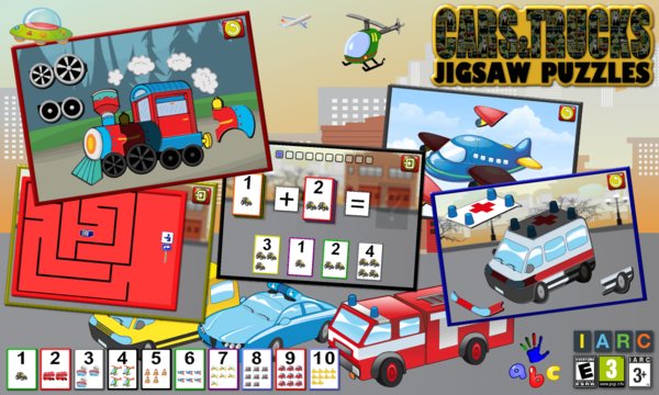 Car Truck and Engine Jigsaw Puzzle Shapes Screenshot Image