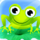Frog Leaping Icon Image