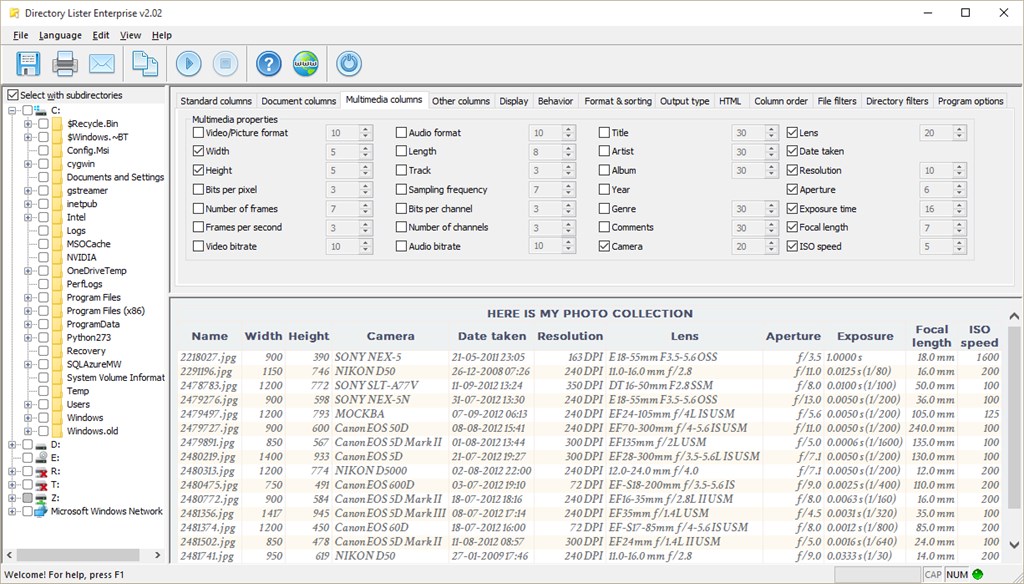 Directory Lister Screenshot Image #4