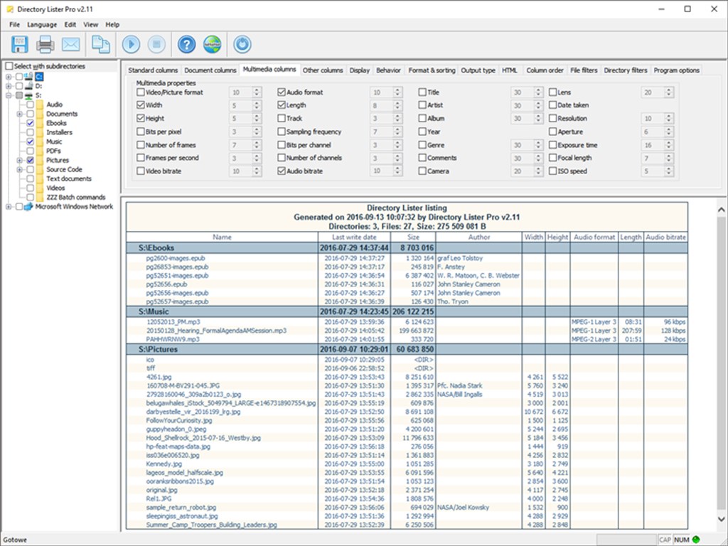 Directory Lister Screenshot Image #7