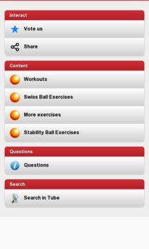Balance Ball Workouts Screenshot Image