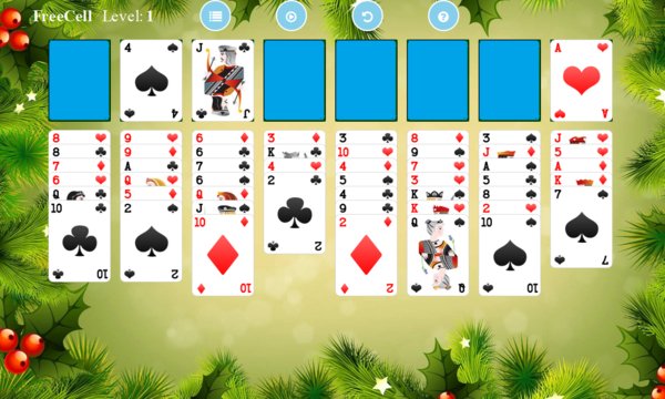 FreeCell Solitaire Screenshot Image