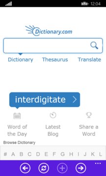 The Oxford Dictionary Screenshot Image