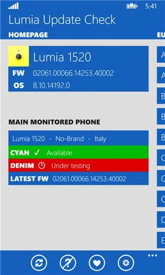 Lumia Update Check Screenshot Image