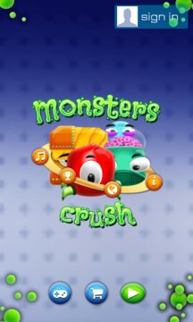 Monsters Crush App Screenshot 1