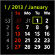 Flowing Calendar Icon Image