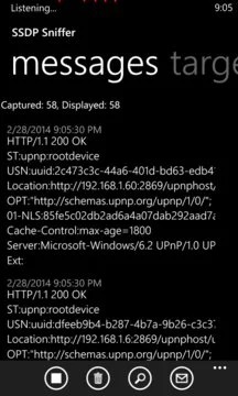 SSDP Sniffer Screenshot Image