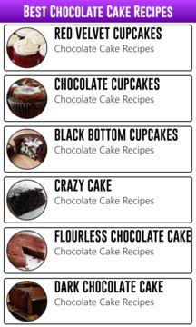 Best Chocolate Cake Recipes Screenshot Image