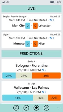 Soccer Predictions Screenshot Image