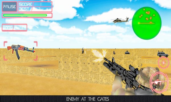 Desert Battle Shot Screenshot Image