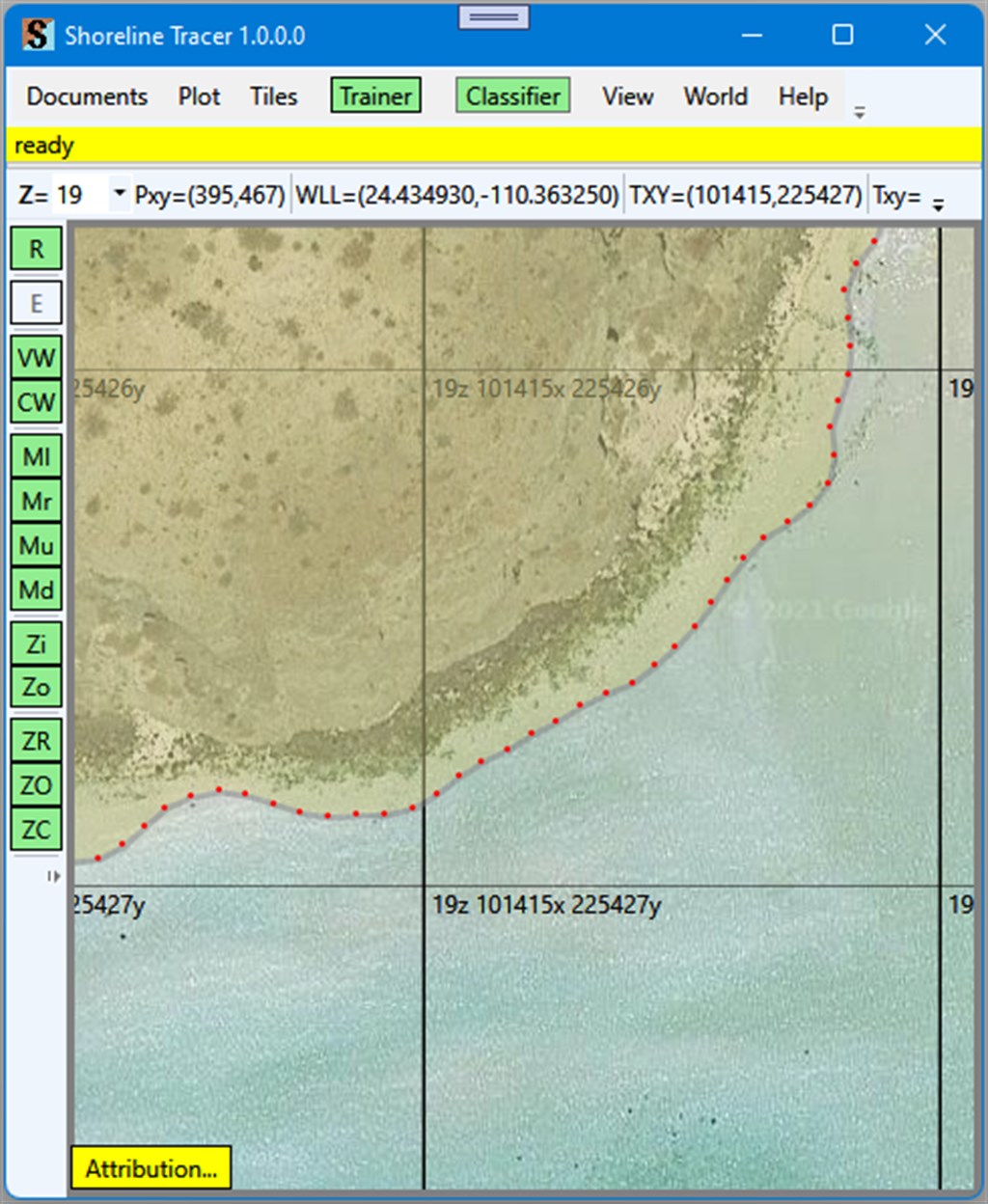Shoreline Tracer Screenshot Image