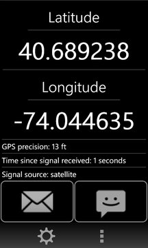 Share My GPS Coordinates Screenshot Image