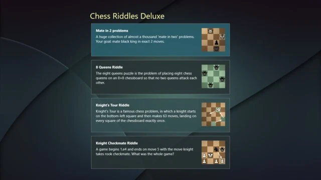 Chess Riddles Deluxe Screenshot Image