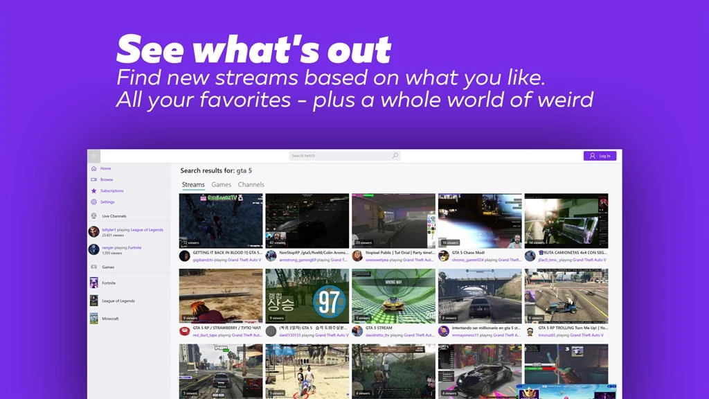 You TW for Twitch .tv Screenshot Image #2