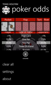 Poker Odds Screenshot Image