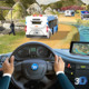 Police Bus Offroad Driver - Hill Climb Transport Icon Image
