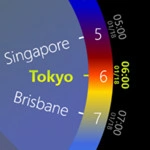 Wheel World Clock Image
