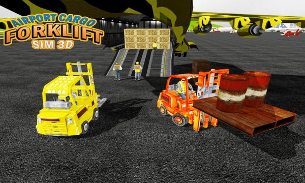 Airport Cargo Forklift Sim Screenshot Image
