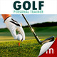 Golf Personal Trainer Icon Image