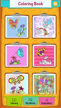 Butterfly Coloring Pages App Screenshot 1