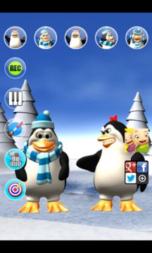 Talking Pengu and Penga Penguin App Screenshot 2