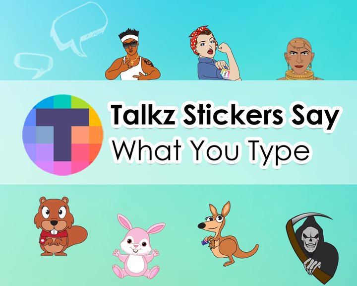 Talkz Talking Stickers  Text Emoji Emoticons Image