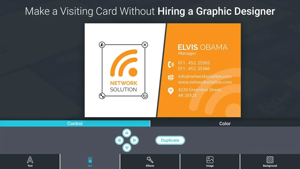 Business Card Maker And Designer Screenshot Image #4