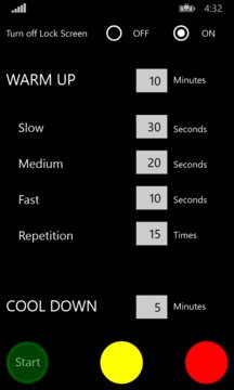 Interval Exercise Screenshot Image