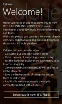 Calorie Tips Screenshot Image