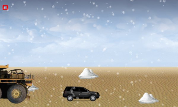 Snow in Desert
