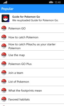 Guide to Pokemon GO Screenshot Image