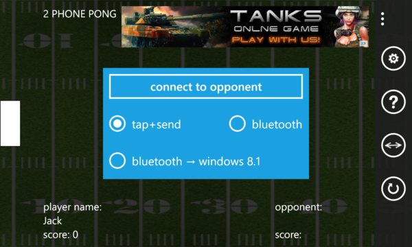 2 Phone Pong Screenshot Image