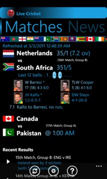 Live Cricket Screenshot Image