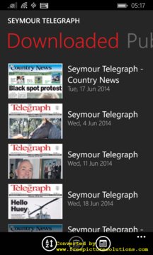 Seymour Telegraph Screenshot Image