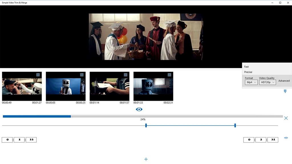 Simple Video Trim & Merge Screenshot Image