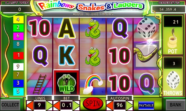 Rainbows Snakes & Ladders Slots App Screenshot 2